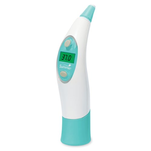 Summer Infant Ear Thermometer & Oral Thermometer Set, Teal/White