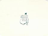 Masters Augusta National Index Card - Dirty
