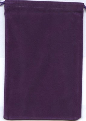 Chessex Dice: Velour Dice Bag Large (5 x 7) - PURPLE - Holds Approximately 90...