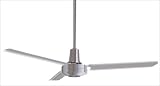 Emerson Ceiling Fans HF956BS / SW81 / SW82 / CFDR 56 Heat Industrial Ceiling Fan in Brushed Steel