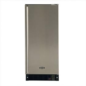 12lb Ice Maker: 34 Tall Color: Stainless Steel Cabinet with Stainless Steel Door, Hinge: Left by 
