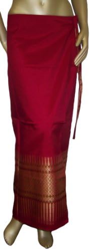 Womens 'Shades of India' Red Sarong Wrap - One Size Fits All