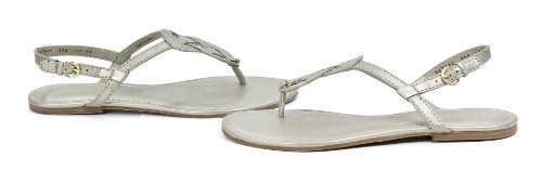 Cole Haan Sandals Cole Haan Womens Leather Lindy Thong Sandals Shoes White Gold