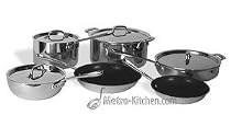 All-Clad Stainless 10 Piece Cookware Set 8 & 10 in. NS Fry Pan 501501