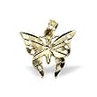 Premier 10 KT Solid Yellow Gold Pendant 10K Butterfly Charm