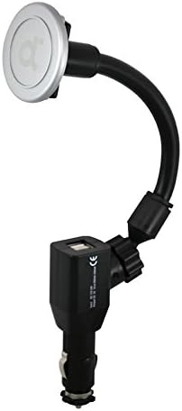 MagCover "Tap and Go" Car Charger Magnetic Holder, 360 Degree Swivel Dual USB Ports Flexible Gooseneck Cradleless Car Mount (Only Design for MagCover Beautiful iPhone Case)