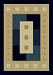 Contemporary Area Rug, United Weavers Manhattan 2'x3' Times Square Navy Blue