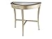 Champagne Hall Table With Beveled Inlay Mirror Top Wood 30 X 17 X 30