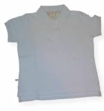 Girls pique polo shirt in white, light blue and light pink