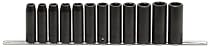 Allen Deep Well Sockets - 1/2in.-Drive, 12-Pc. Metric Set