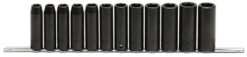 Allen Deep Well Sockets - 1/2in.-Drive, 12-Pc. Metric Set