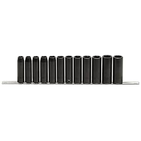Allen Deep Well Sockets - 1/2in.-Drive, 12-Pc. Metric Set, Model# 19508