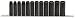 Allen Deep Well Sockets - 1/2in.-Drive, 12-Pc. Metric Set