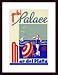 Art Poster Wood Framed Print - Hotel Palace, Mar Del Plata Luggage Label - Artist: - Poster Size: 20 X 16