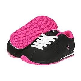 DVS Mattison Black Pink Little Girls Tennis Shoes