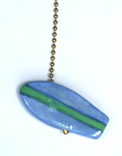 Ceiling Fan Pull Chain: Blue Surfboard