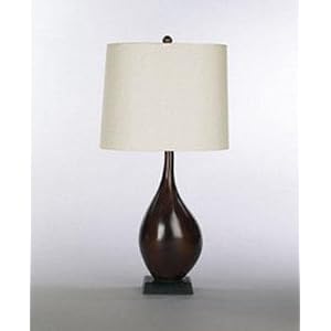Aqueous Table Lamp, 12Hx14W, ESPRESSO
