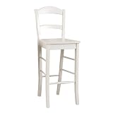 Carolina Cottage 24-Inch Verona Barstool, Antique White