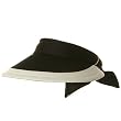 Athletic Mesh Large Peak Visor - Black White W39S43E