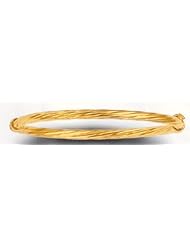 14k Yellow Gold Childrens Bangle Bracelet