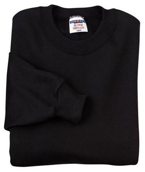 JERZEES SUPER SWEATS - Crewneck Sweatshirt. 4662M - X-Large - Black