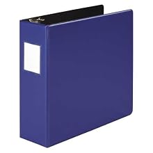 Wilson Jones Heavy Duty No-Gap Round Ring Binder, 3 Inch Capacity, Letter Size, Dark Blue (W364-49NBLPP)