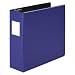 Wilson Jones Heavy Duty No-Gap Round Ring Binder, 3 Inch Capacity, Letter Size, Dark Blue (W364-49NBLPP)