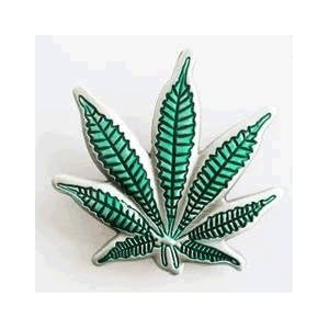 Marijuana Pot Leaf Belt Buckle