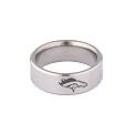 NFL Titanium Logo Ring - Broncos