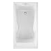 American Standard 2425V-LHO.002.020 Evolution 5-Feet by 32-Inch Deep-Soak Bathtub with Apron, White