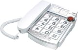 jWIN JTP590WHT Corded Speaker Phone with Caller ID (White)
