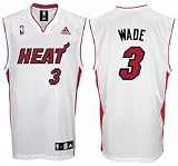 Dwyane Wade Jersey: adidas White Replica #3 Miami Heat Jersey