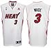 Dwyane Wade Jersey: adidas White Replica #3 Miami Heat Jersey