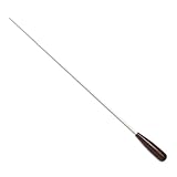 Pickboy PBFT250R2 White 405mm Fiberglass Conductor Baton, Rosewood grip 72mm x 20mm