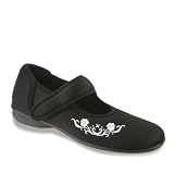 Drew Shoe Women's Jada Mary Jane,Black Stretch,7 WW US