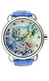 Ed Hardy Garden Blue Butterfly Mother-of-Pearl Dial Women's Watch #GN-BL