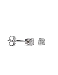 Diamond Stud Earrings 0.33ct tw, 14k White Gold