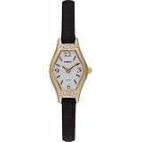 Timex Ladies Classic Indiglo Swarovski Crystal Black Strap Watch #T2M191 by Timex