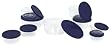 Pyrex Storage 18-Piece Round Set, Clear with Blue Lids