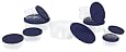 Pyrex Storage 18-Piece Round Set, Clear with Blue Lids