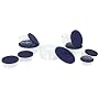 Pyrex Storage 18-Piece Round Set, Clear with Blue Lids