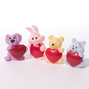 Childrens Toyshop  Toys : Valentine Animal Finger Puppet