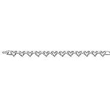 Swarovski Open Hearts Bracelet, rhodium-plated