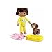 Fisher-Price Dora the Explorer Dollhouse Figures - Sleepytime Dora, Dog and Dog Bed