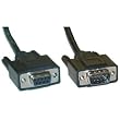 DB9 Male / DB9 Female, 9C, Serial Cable, 1:1, Black, 6 ft (UL)