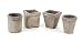 Club Pack of 12 Garden Getaway Gray Terracotta Flower Planter Pots 4.25"