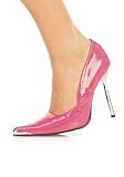 Rock 'N' Roll Stiletto Pump With Chrome Toe. 4.5 Inch Stiletto Heel.