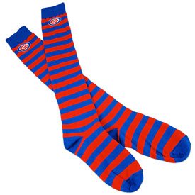 Chicago Cubs Ladies Rugby Striped Socks