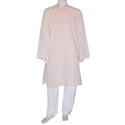 Indian Clothing Cotton Embroidered Kurta Pajama L Chest :44 inches