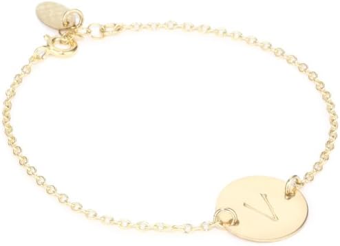 Nashelle "Identity" Initial 'V' Charm Bracelet